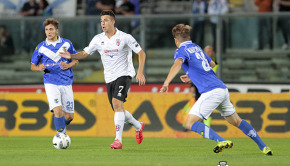 Massimiliano Gatto contro il Brescia (Foto Ivan Benedetto)