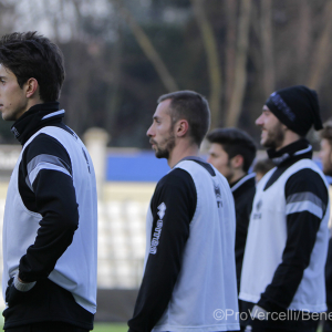 I giocatori all'allenamento (Foto Ivan Benedetto)