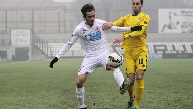 Il giovane Giovaniditti in un'immagine di Pro Vercelli-Modena del campionato Primavera (Foto Ivan Benedetto)