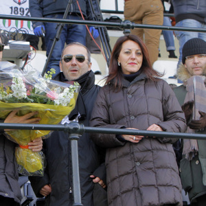 Il presidente Secondo con la famiglia Opezzo e l'assessore Gianmario Demaria (Foto Ivan Benedetto)