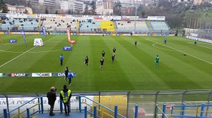 Squadra in campo a Frosinone (Foto MagicaPRO.it)