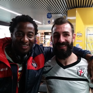 Kelvin Matute e Gianni Fabiano a Fiumicino (Foto MagicaPRO.it)