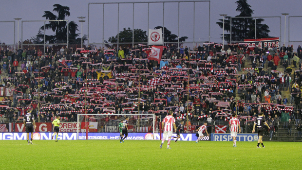 La curva del Vicenza (Foto Ivan Benedetto)