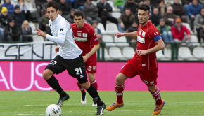 Luca Castiglia in azione contro il Carpi (Foto Ivan Benedetto)