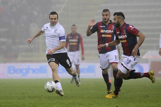 Ettore Marchi contro il Bologna (Foto Ivan Benedetto)