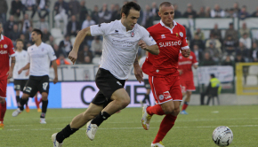 Ettore Marchi contro il Bari (Foto Ivan Benedetto)