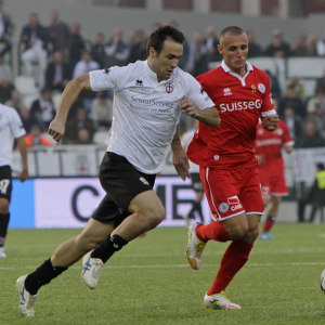 Ettore Marchi contro il Bari (Foto Ivan Benedetto)