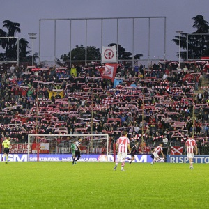 La tifoseria del Vicenza (Foto Ivan Benedetto)