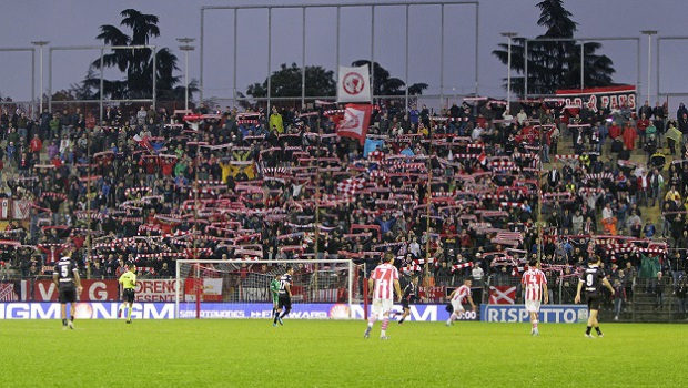 La tifoseria del Vicenza (Foto Ivan Benedetto)