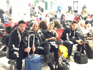 Viotti, Ferri, Ronaldo e Castiglia in aeroporto