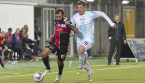 Gianni Fabiano in azione contro l'Entella (Foto Ivan Benedetto)