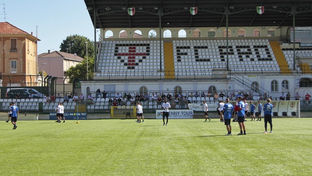 Pro Vercelli in allenamento (Foto Ivan Benedetto)