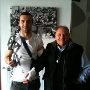 Ettore Marchi e il vicepresidente Saggia (Foto FC Pro Vercelli)
