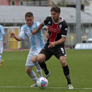 Manuel Scavone nella gara dell'aprile 2014 contro l'Entella (Foto Ivan Benedetto)