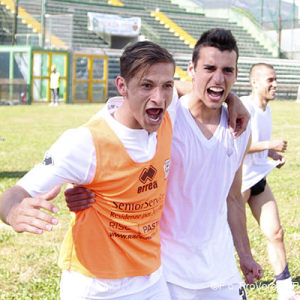 Ronaldo e Germano dopo la vittoria contro la Ternana (Foto Ivan Benedetto)