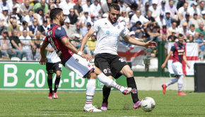 Giacomo Beretta contro il Bologna (Foto Ivan Benedetto)