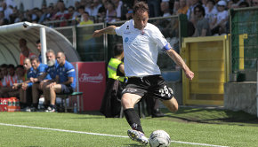 Massimiliano Scaglia contro il Bologna (Foto Ivan Benedetto)