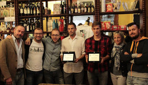 Massimiliano Scaglia e Ronaldo alla consegna del premio (Foto Ivan Benedetto)