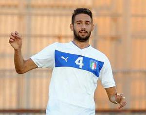 Alberto Masi con la maglia azzurra dell'Under 21