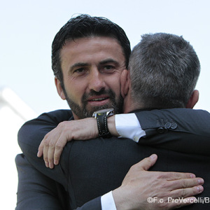 Christian Panucci con Cristiano Scazzola (Foto Ivan Benedetto)