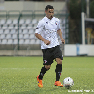 Lucas Chiaretti contro la Giana Erminio (Foto Ivan Benedetto)