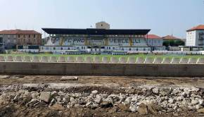 Proseguono i lavori allo stadio Piola (Foto FC Pro Vercelli)