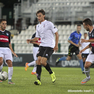 Stefano Beltrame contro la Giana Erminio (Foto Ivan Benedetto)