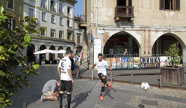 Marchi e Castiglia durante le riprese di Sky (Foto Ivan Benedetto)