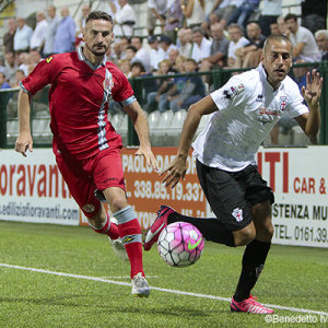 Nunzio Di Roberto contro l'Alessandria (Foto Ivan Benedetto)