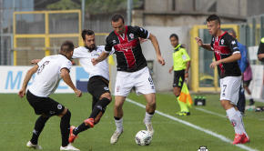 Ettore Marchi in azione contro lo Spezia (Foto Ivan Benedetto)