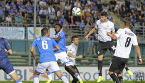 Simone Emmanuello contro il Brescia (Foto Ivan Benedetto)