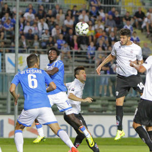 Simone Emmanuello contro il Brescia (Foto Ivan Benedetto)