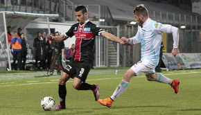 Umberto Germano contro la Virtus Entella (Foto Ivan Benedetto)