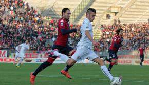 Umberto Germano contro il Cagliari (Foto Ivan Benedetto)