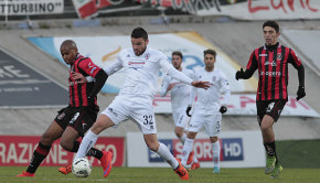 Giacomo Beretta contro il Lanciano (Foto Ivan Benedetto)