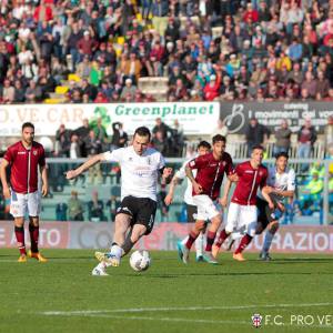 Il rigore di Ettore Marchi (Foto Ivan Benedetto)