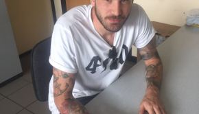 La firma di Andrea La Mantia (Foto F.C. Pro Vercelli)