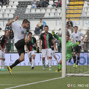 Il gol di Legati alla Ternana (Foto Ivan Benedetto)