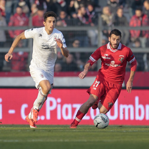 Luca Castiglia contro il Perugia (Foto Ivan Benedetto)