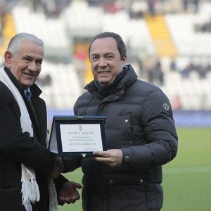 Arturo Scribante premiato da Massimo Secondo (Foto Ivan Benedetto)