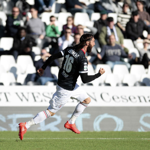 Bianchi esulta per il gol al Cesena (Foto Ivan Benedetto)