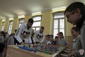 Vercelli 08-02-2017La 3° BScuole CristianeIvan BenedettoNella Foto: Luperto Sebastiano (Fc Pro Vercelli 1892); Ernesto Starita (Fc Pro Vercelli 1892);