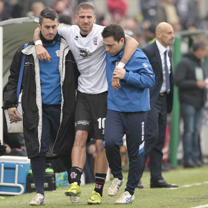 L'infortunio di Andrea La Mantia (Foto Ivan Benedetto)