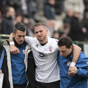 Il dolore di Andrea La Mantia (Foto Ivan Benedetto)