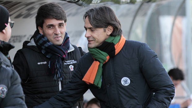 Gianluca Grassadonia e Filippo Inzaghi (Foto Ivan Benedetto)