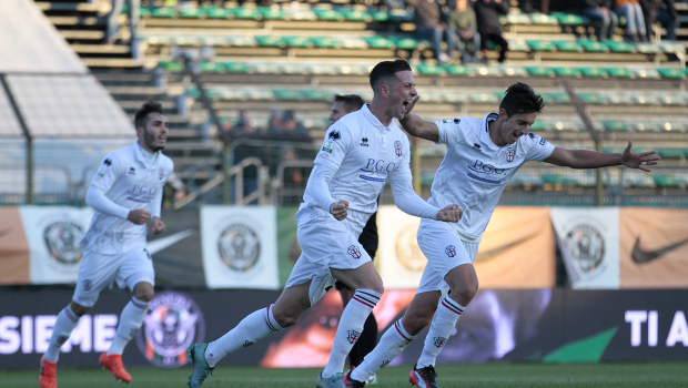 Firenze esulta per il gol al Venezia (Foto Ivan Benedetto)