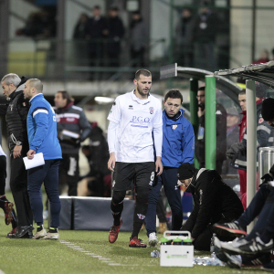 L'infortunio di Daniele Altobelli (Foto Ivan Benedetto)