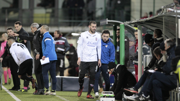 L'infortunio di Daniele Altobelli (Foto Ivan Benedetto)