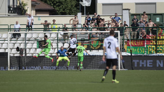 Il gol di Germano alla Ternana (Foto Ivan Benedetto)