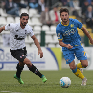 Alessandro Bellemo contro la Carrarese (Foto Ivan Benedetto)